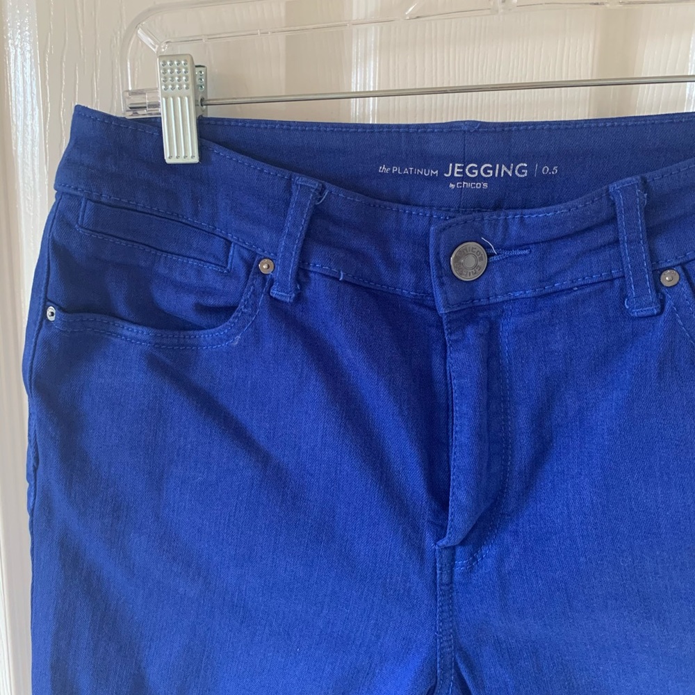 Chico’s Platinum Jegging Royal Blue